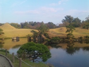 水前寺成趣園へ…