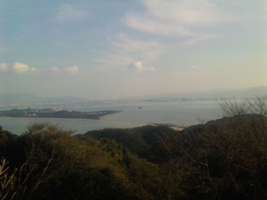 潮見公園からの…