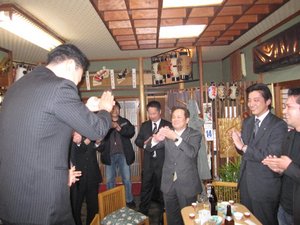 先生方と長浜ＪＣ関係者の皆さんと・・・