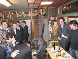 先生方と長浜ＪＣ関係者の皆さんと・・・