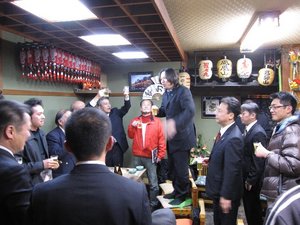 先生方と長浜ＪＣ関係者の皆さんと・・・