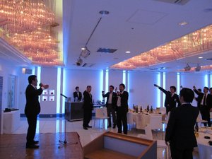 懇親会にて・・・