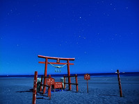 深夜の鳥居