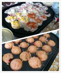 自宅でたこ焼きぱーちー♪ 2012/07/25 01:10:19