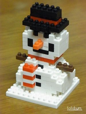 nanoblock（ナノブロック）　雪だるま
