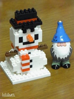 nanoblock（ナノブロック）　雪だるま
