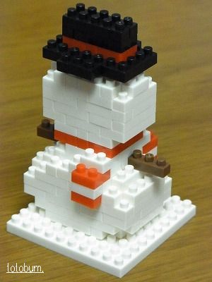 nanoblock（ナノブロック）　雪だるま
