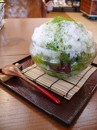 抹茶かき氷☆ 2009/07/18 14:40:24