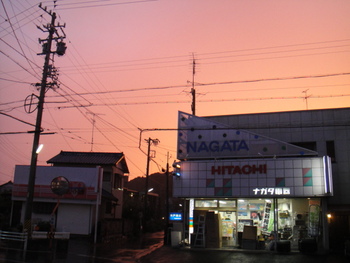 夕焼け。