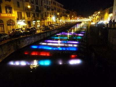 Naviglio 夜景 クリスマス近し