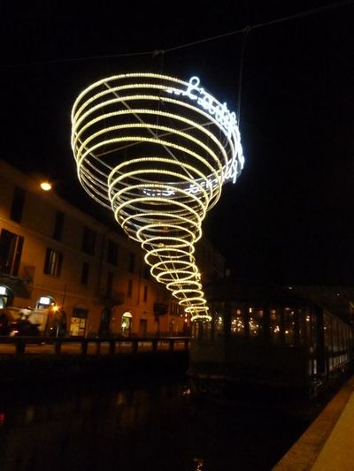 Naviglio 夜景 クリスマス近し