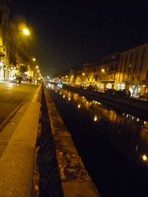 San Siro と夜のNaviglio おまけのリゾット