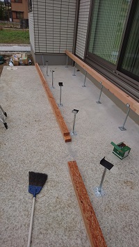 出張！デッキ工事♪