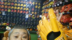 グローブ指カバー取付け
