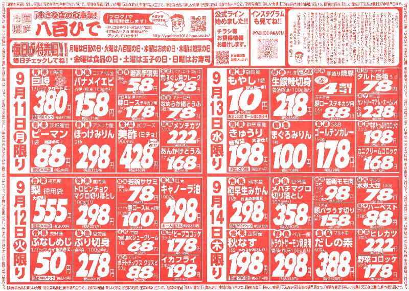 八百ひで便り！！