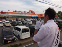 参議院静岡選挙区森大介候補を応援。
