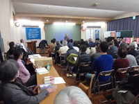 映画「日本と原発4年後」上映と河合弘之弁護士の講演会。