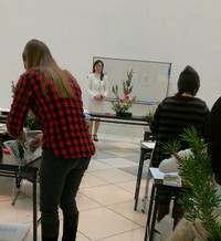 英語で生け花