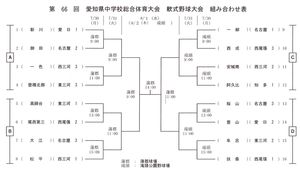 愛知県中学校総合体育大会　軟式野球