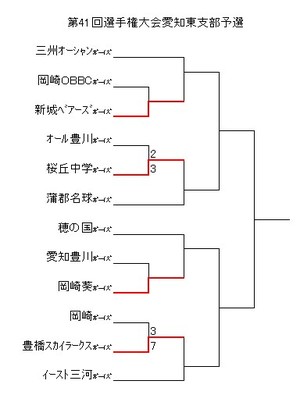 硬式　中学ボーイズ　愛知東