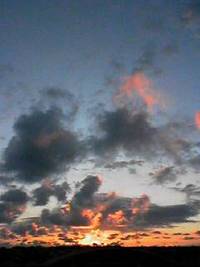書も関係しつつ　梅雨明けての夕焼け 2011/07/10 23:54:46