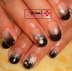 ブラックジェルネイル☆